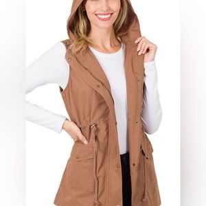 Pink Utility Vested Jacket